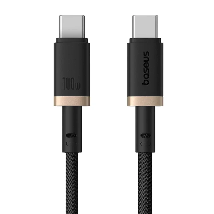 Kabel Baseus Dura USB-C/USB-C 1m 100W, černo/zlatá