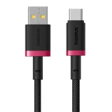 Kabel Baseus Dura USB/USB-C 1m 60W, červeno/černá