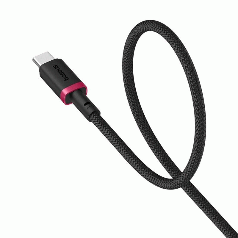 Kabel Baseus Dura USB/USB-C 1m 60W, červeno/černá
