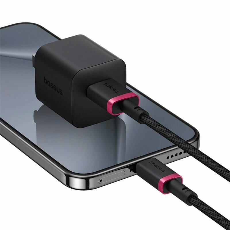 Kabel Baseus Dura USB/USB-C 1m 60W, červeno/černá