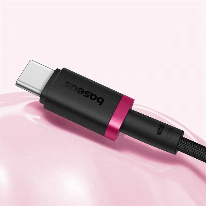 Kabel Baseus Dura USB/USB-C 1m 60W, červeno/černá
