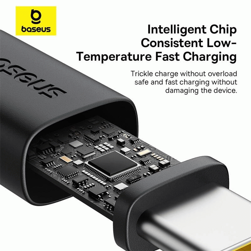 Kabel Baseus Dura USB/USB-C 1m 60W, červeno/černá