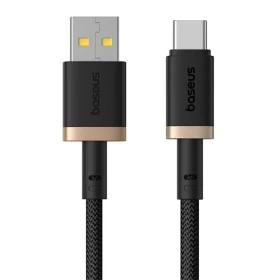 Kabel Baseus Dura USB/USB-C 1m 60W, černo/zlatá