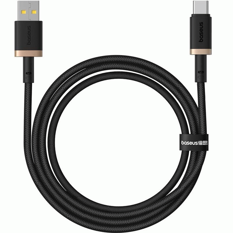 Kabel Baseus Dura USB/USB-C 1m 60W, černo/zlatá