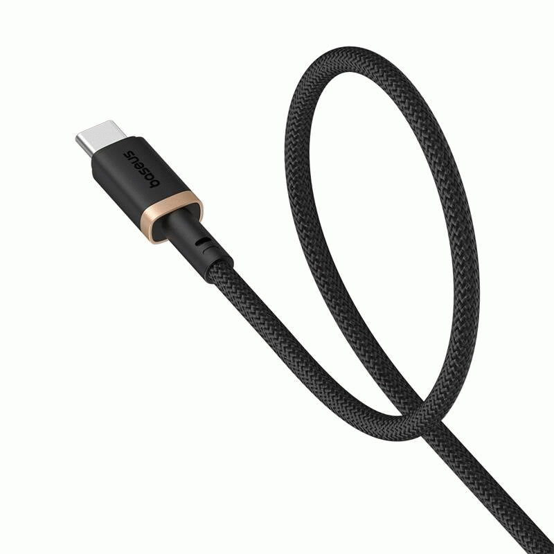 Kabel Baseus Dura USB/USB-C 1m 60W, černo/zlatá