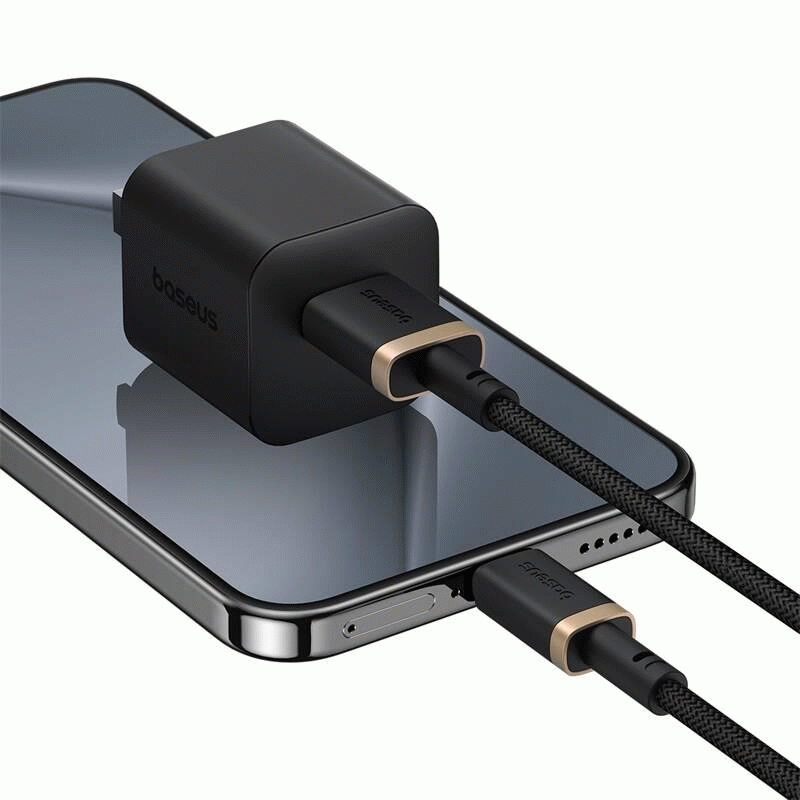 Kabel Baseus Dura USB/USB-C 1m 60W, černo/zlatá