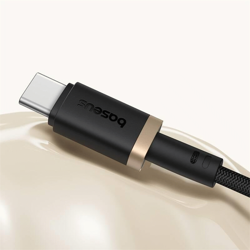 Kabel Baseus Dura USB/USB-C 2m 60W, černo/zlatá