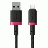Kabel Baseus Dura USB/Lightning 1m 2.4A, červeno/černá