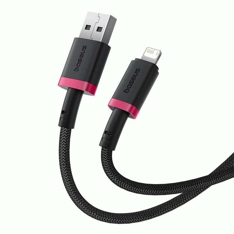 Kabel Baseus Dura USB/Lightning 1m 2.4A, červeno/černá