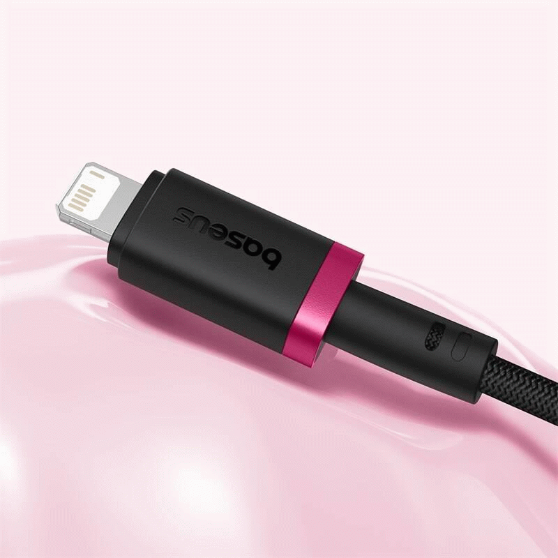 Kabel Baseus Dura USB/Lightning 1m 2.4A, červeno/černá