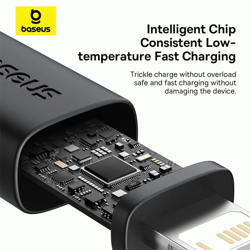 Kabel Baseus Dura USB/Lightning 1m 2.4A, červeno/černá