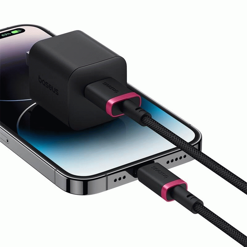 Kabel Baseus Dura USB/Lightning 2m 2.4A, červeno/černá