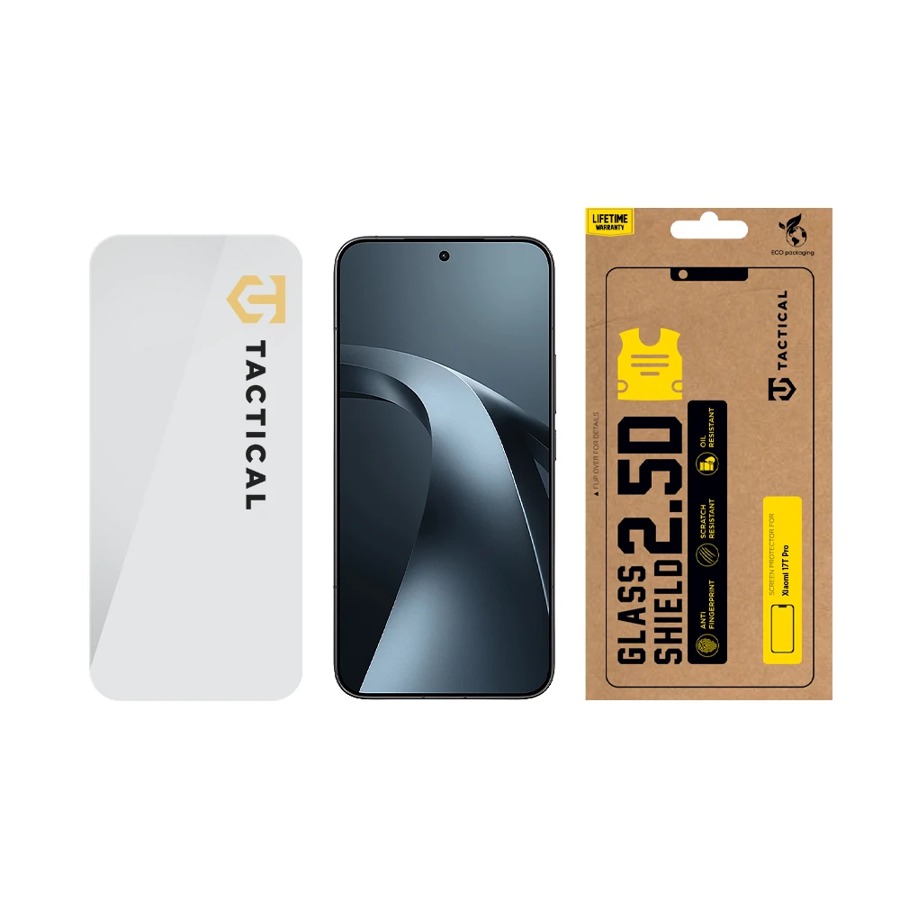 Tactical Glass Shield 2.5D sklo pro Xiaomi 17T Pro Clear