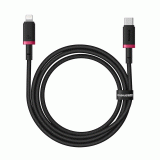 Kabel Baseus Dura USB-C/Lightning 1m 20W, černo/červená