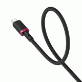 Kabel Baseus Dura USB-C/Lightning 1m 20W, černo/červená