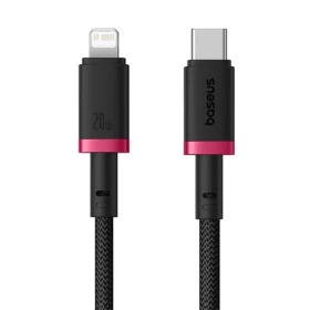 Kabel Baseus Dura USB-C/Lightning 1m 20W, černo/červená