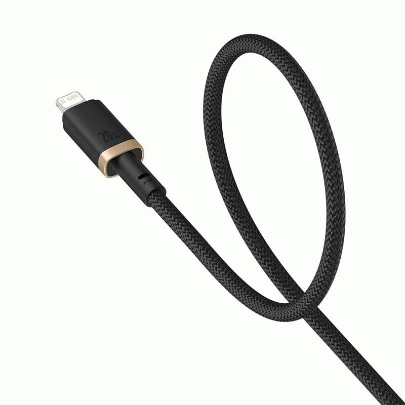 Kabel Baseus Dura USB-C/Lightning 1m 20W, černo/zlatá