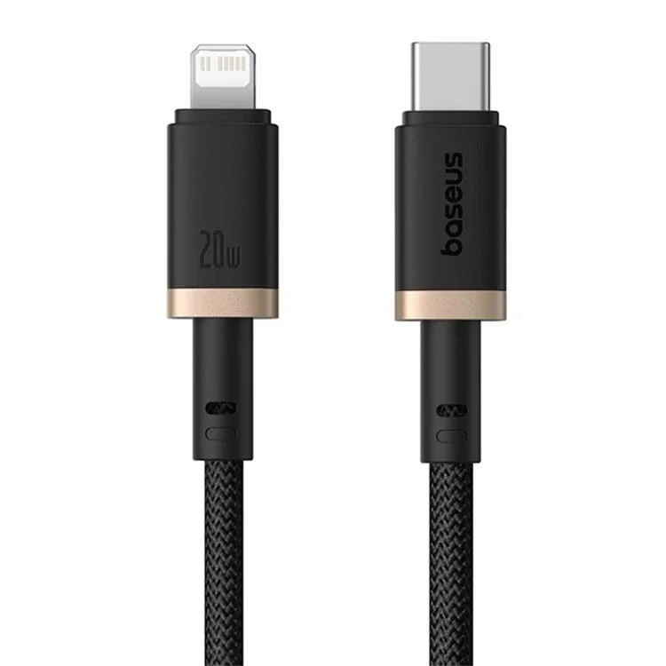 Kabel Baseus Dura USB-C/Lightning 1m 20W, černo/zlatá