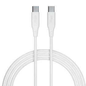 Kabel Allity AUC-02 USB-C/USB-C 1m 60W, bílá