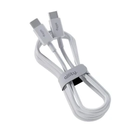 Kabel Allity AUC-03 USB-C/USB-C 2m 60W, bílá