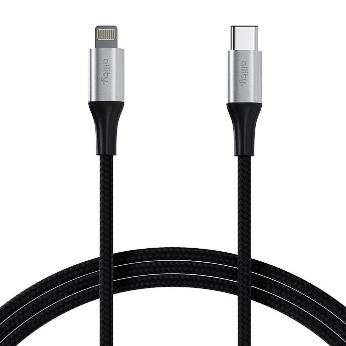 Kabel Allity AUC-01 USB-C/Lightning 2m 27W, černá