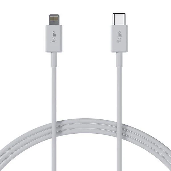 Kabel Allity AUC-03 USB-C/Lightning 2m 27W, bílá