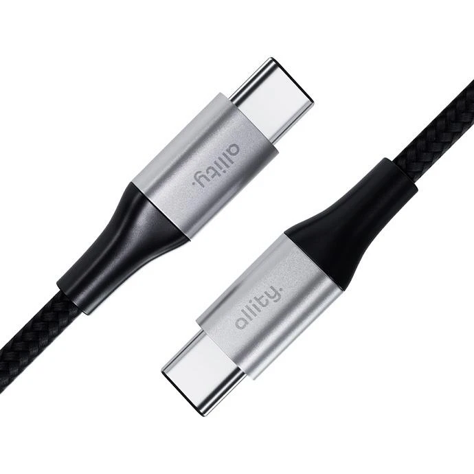 Kabel Allity AUC-01 USB-C/USB-C 2m 100W, černá