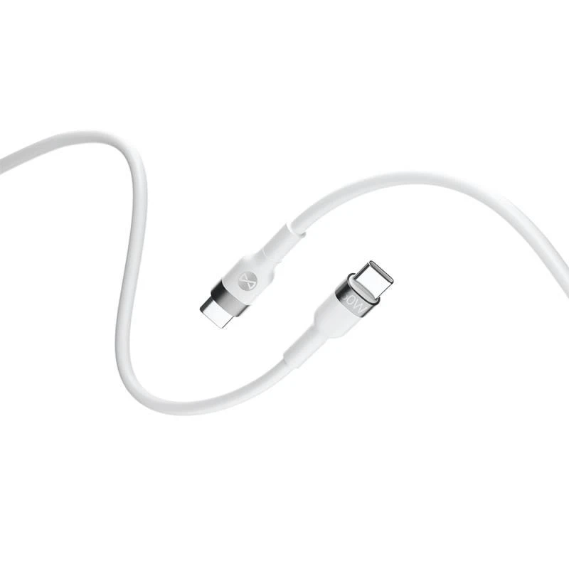 Kabel Forever Flexible USB-C/USB-C 2m 60W, bílá