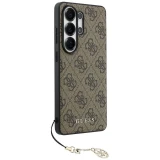 GUESS case for SAMSUNG S26 Ultra GUHMS26LGF4GBR (PU 4G Classic Logo with Charm) brown