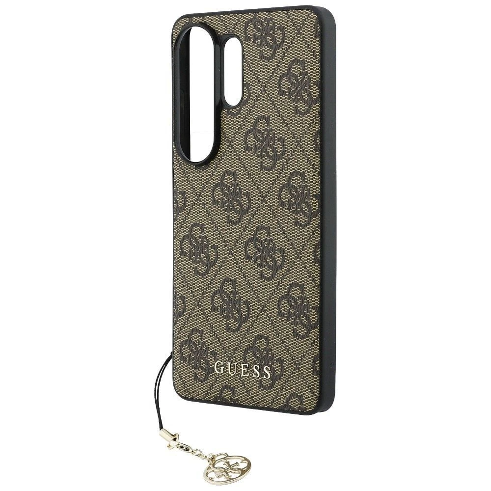 GUESS case for SAMSUNG S26 Ultra GUHMS26LGF4GBR (PU 4G Classic Logo with Charm) brown