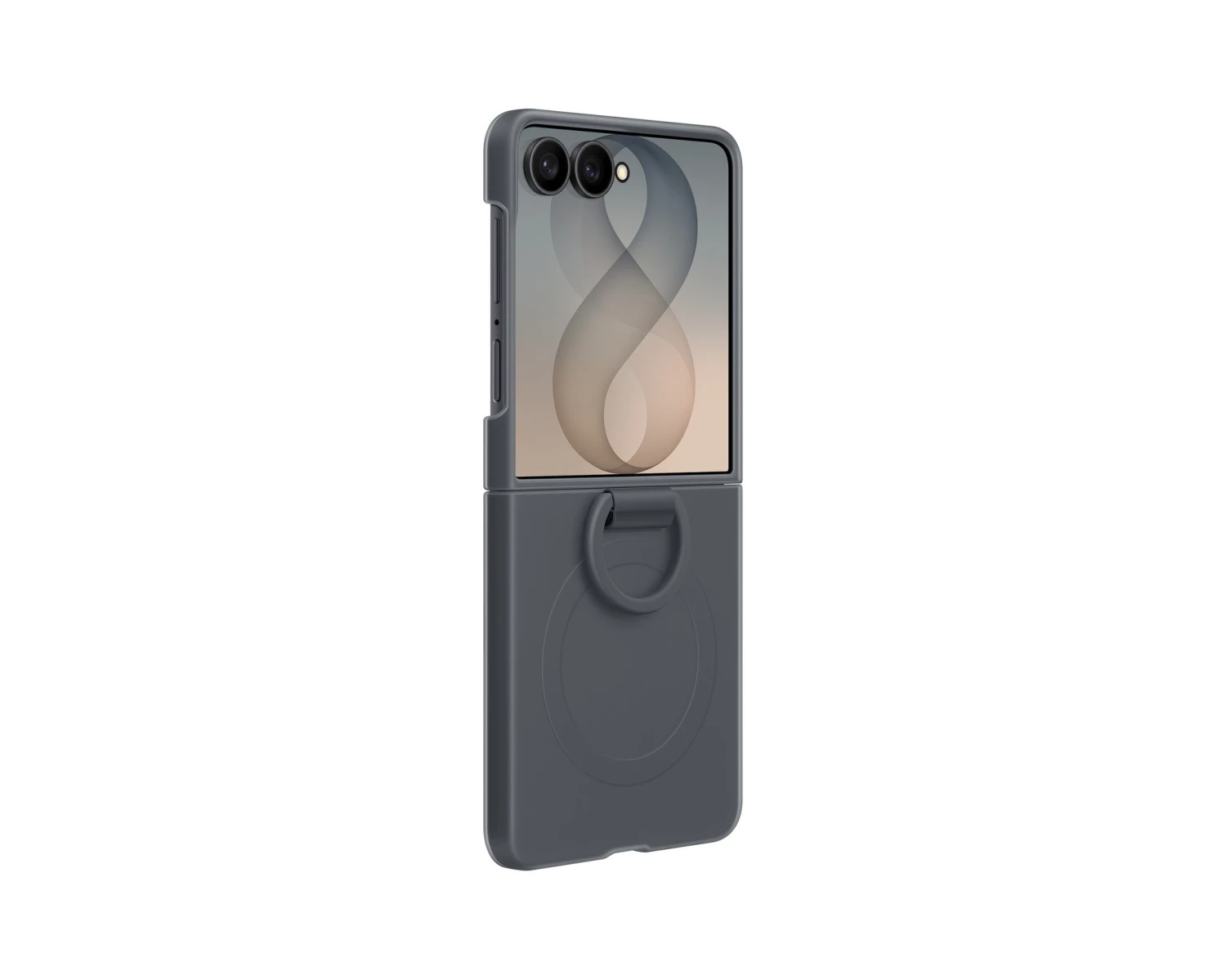 EF-EF776CBE Samsung Silikonový Magnetický Kryt s Kroužkem pro Galaxy Z Flip 8 Black