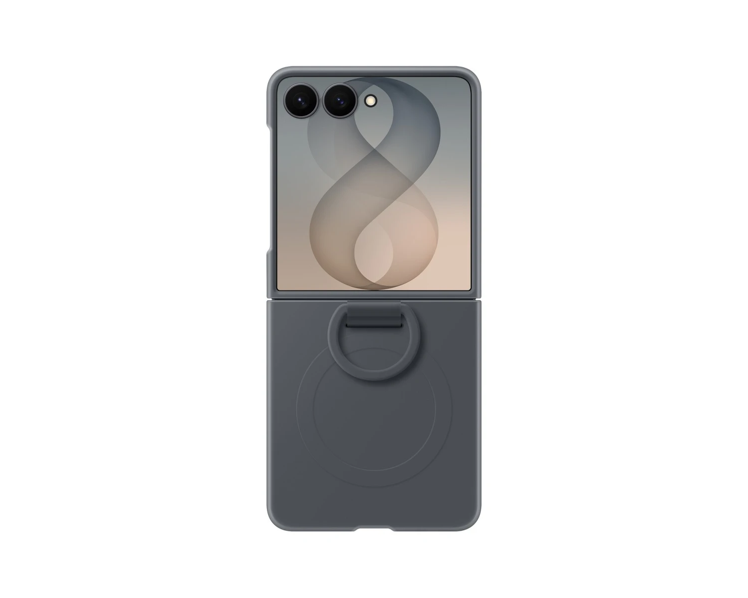EF-EF776CBE Samsung Silikonový Magnetický Kryt s Kroužkem pro Galaxy Z Flip 8 Black
