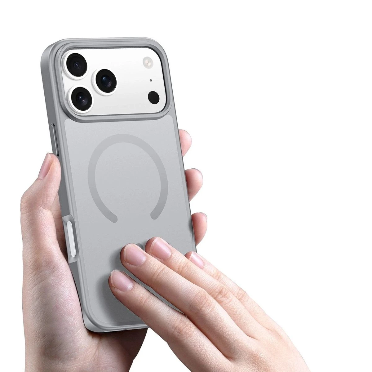 DUX DUCIS case YIND compatible with MagSafe for IPHONE 17 PRO (Open Ring) grey