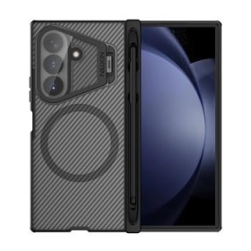 Nillkin CamShield Prop Magnetic Pen Slot (Transp. Lens) Zadní Kryt pro Samsung Galaxy Z Fold 8 Ultra Transparent Black