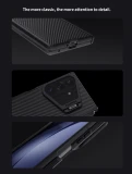 Nillkin CamShield Prop Magnetic Pen Slot (Transparent Lens) Zadní Kryt pro Samsung Galaxy Z Fold 8 Ultra Black