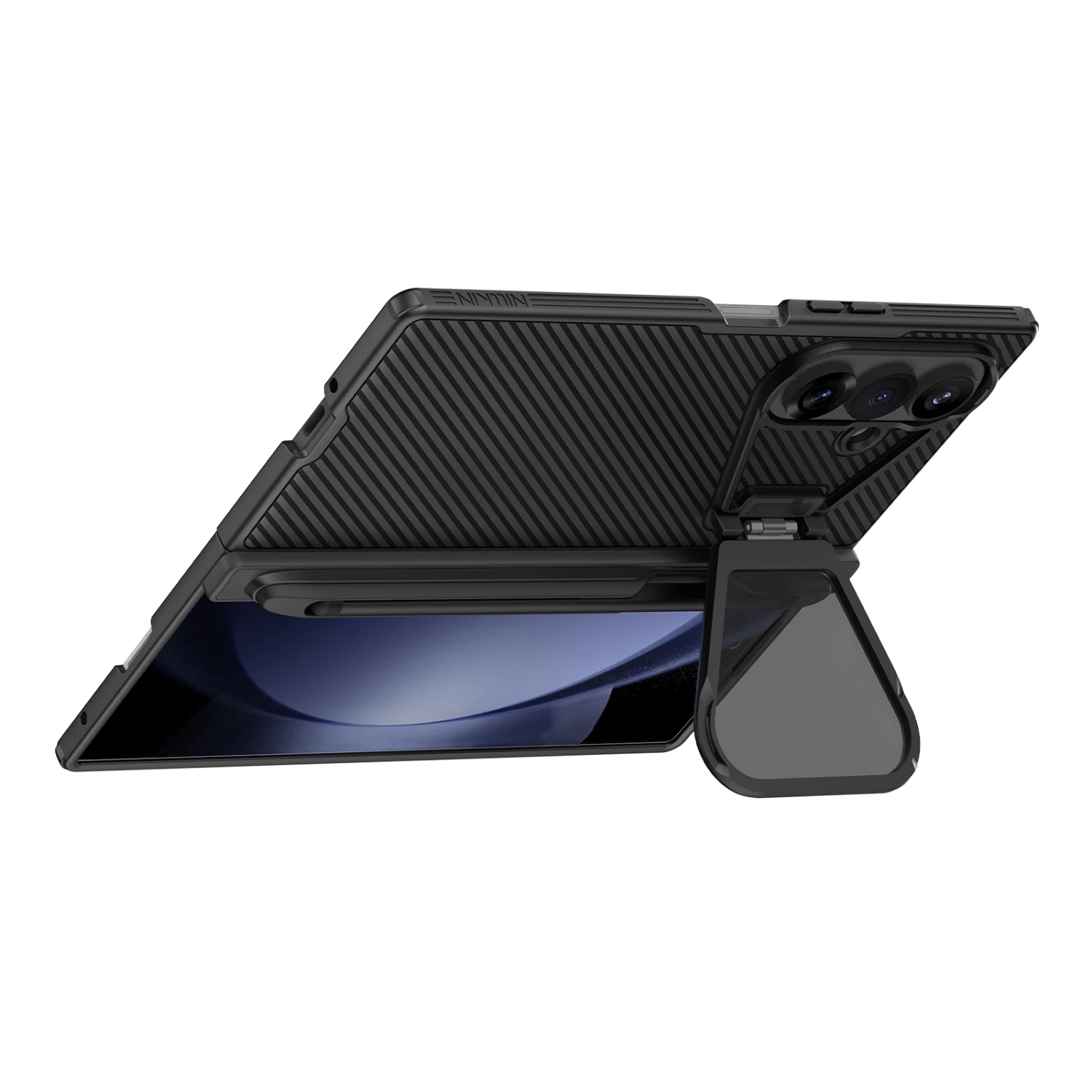 Nillkin CamShield Prop Magnetic Pen Slot (Transparent Lens) Zadní Kryt pro Samsung Galaxy Z Fold 8 Ultra Black