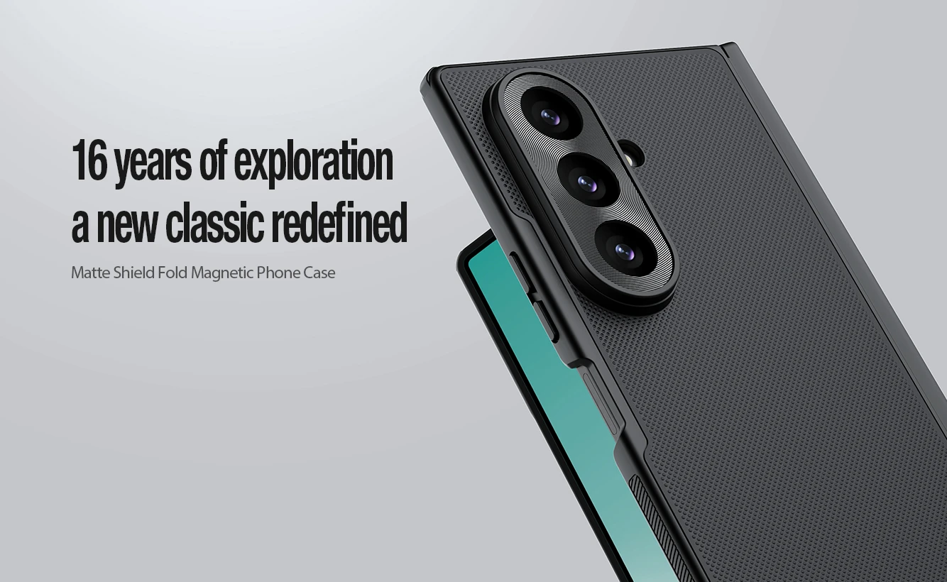 Nillkin Super Frosted FOLD Magnetic Zadní Kryt pro Samsung Galaxy Z Fold 8 Ultra Transparent Black