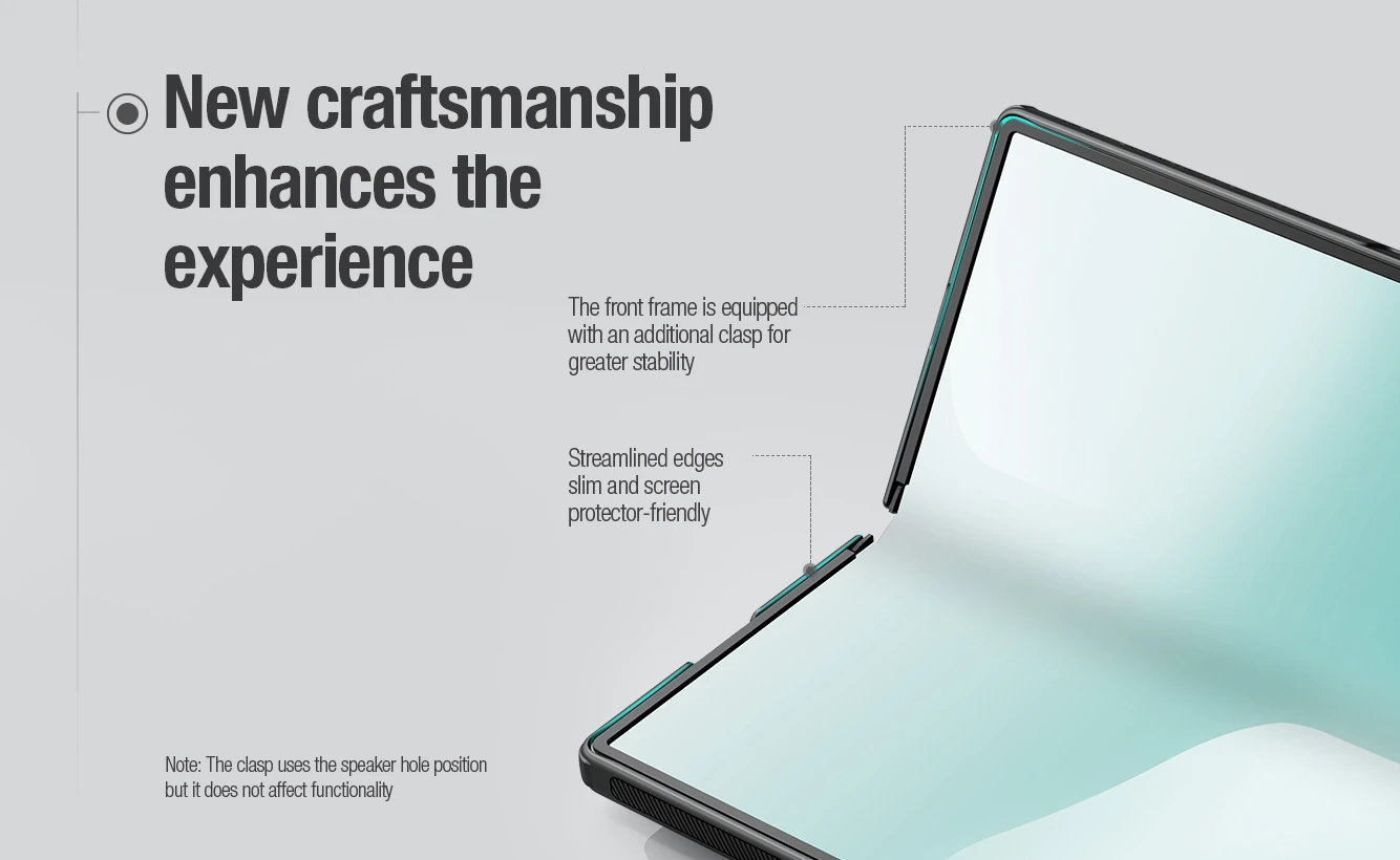 Nillkin Super Frosted FOLD Magnetic Zadní Kryt pro Samsung Galaxy Z Fold 8 Ultra Transparent Black