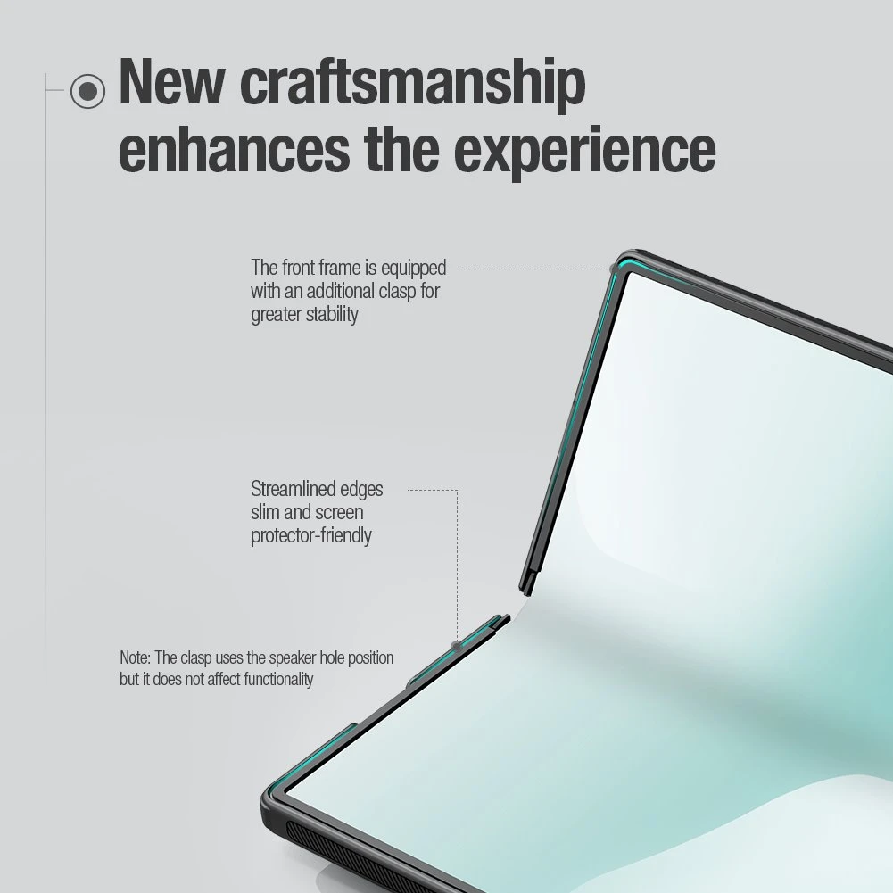 Nillkin Super Frosted FOLD Magnetic Zadní Kryt pro Samsung Galaxy Z Fold 7 Black