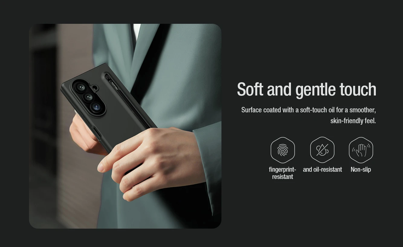 Nillkin Flex Pure Fold Pen Slot Kryt pro Samsung Galaxy Z Fold 8 Ultra Black
