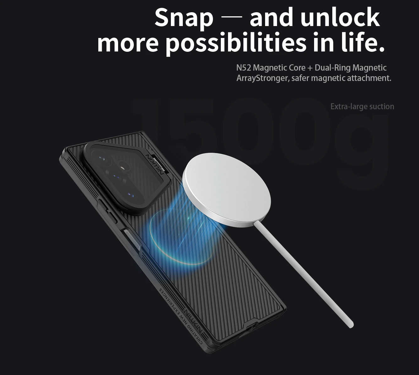Nillkin CamShield Prop Magnetic (Transparent Lens) Zadní Kryt pro Samsung Galaxy Z Fold 8 Ultra Black
