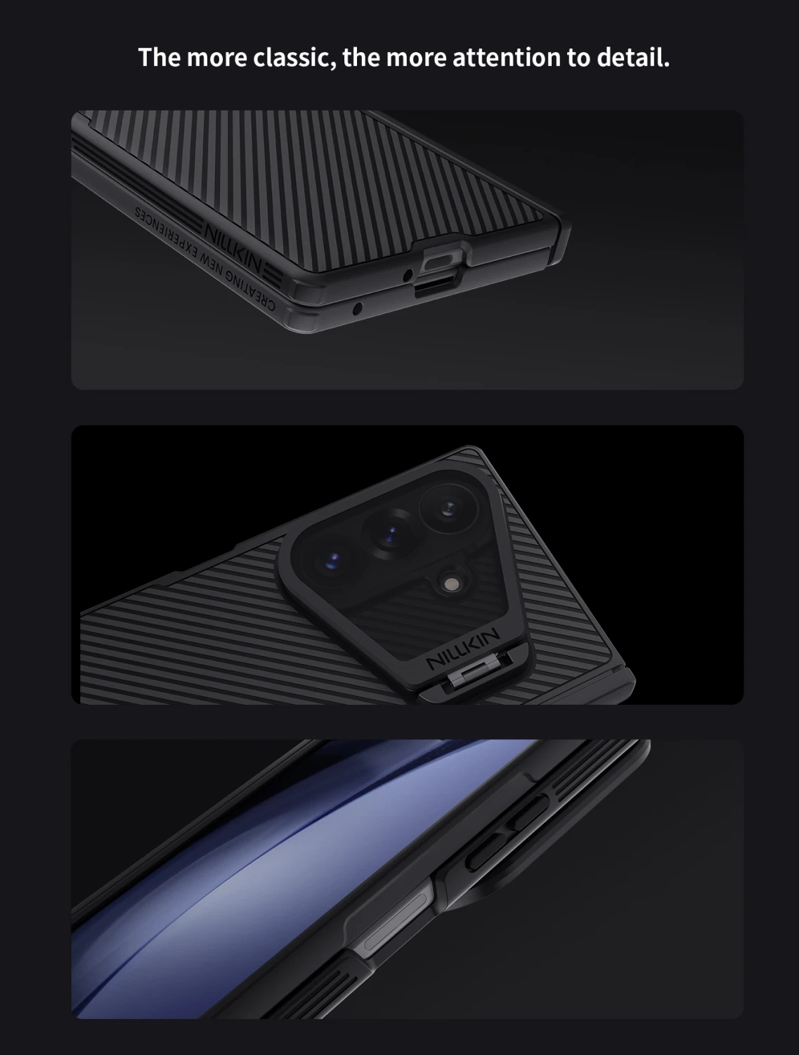 Nillkin CamShield Prop Magnetic (Transparent Lens) Zadní Kryt pro Samsung Galaxy Z Fold 8 Ultra Black
