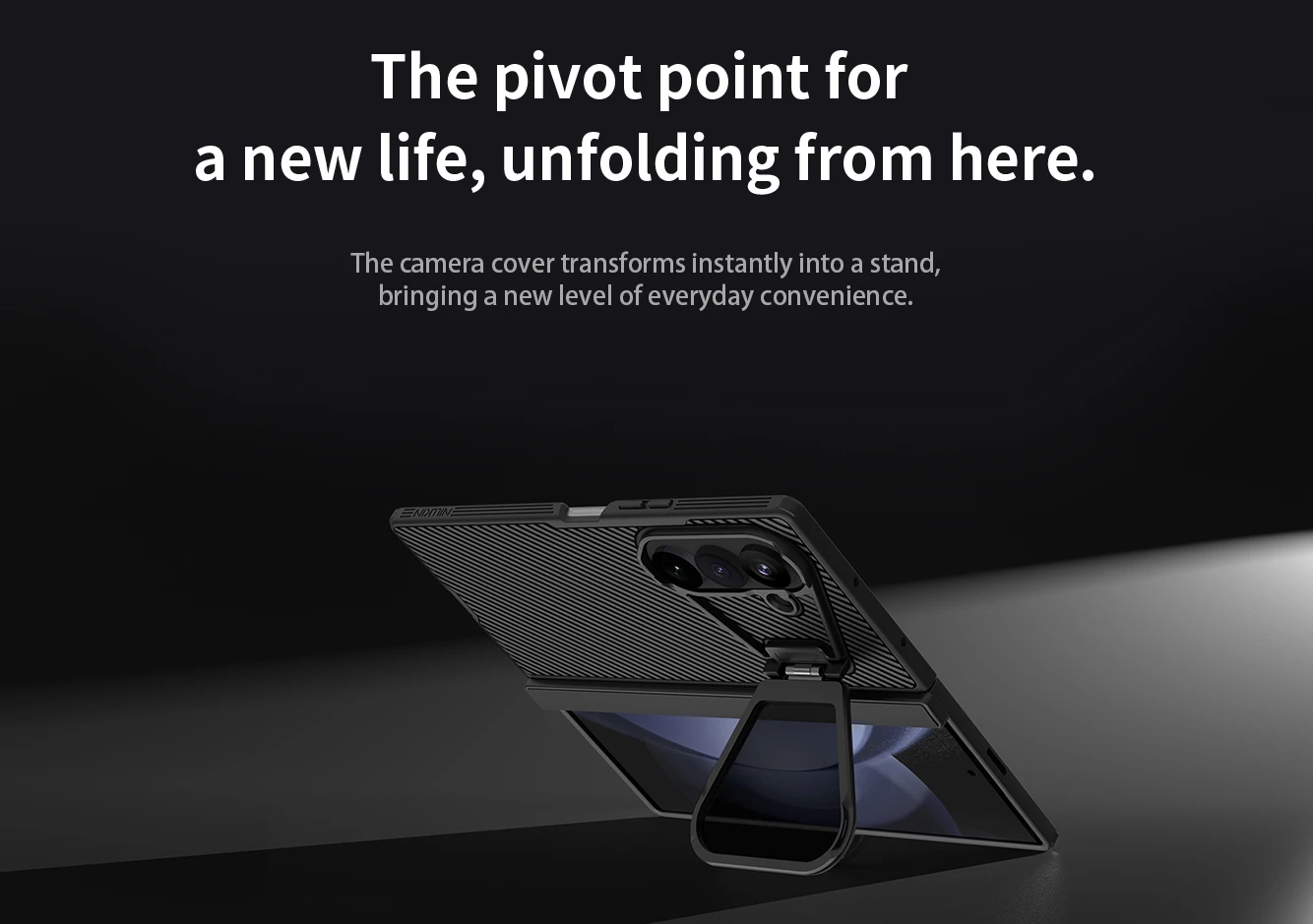 Nillkin CamShield Prop Magnetic (Transparent Lens) Zadní Kryt pro Samsung Galaxy Z Fold 8 Ultra Black