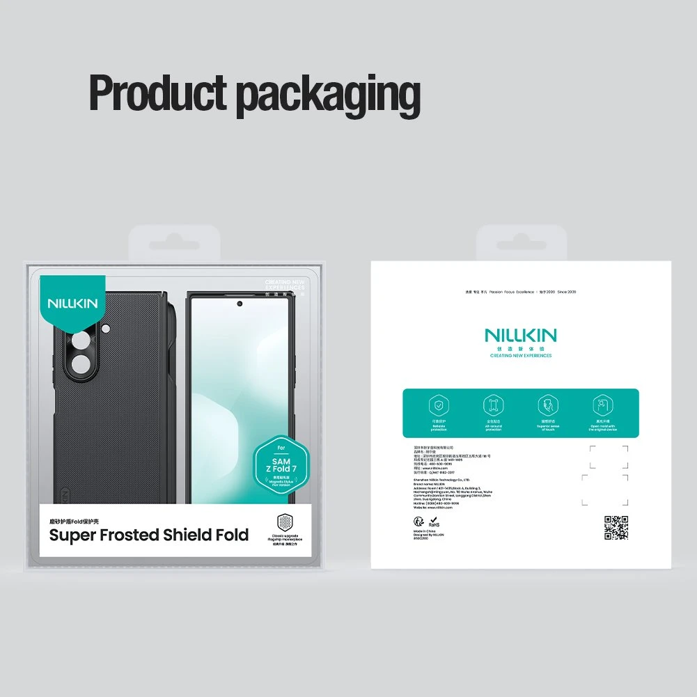 Nillkin Super Frosted FOLD Magnetic Pen Slot Zadní Kryt pro Samsung Galaxy Z Fold 7 Blue
