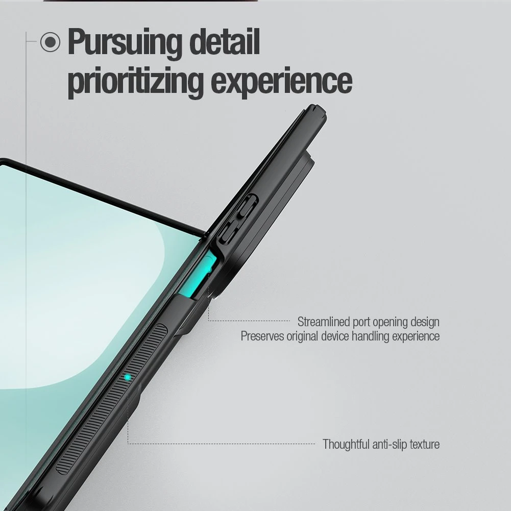 Nillkin Super Frosted FOLD Magnetic Pen Slot Zadní Kryt pro Samsung Galaxy Z Fold 7 Blue