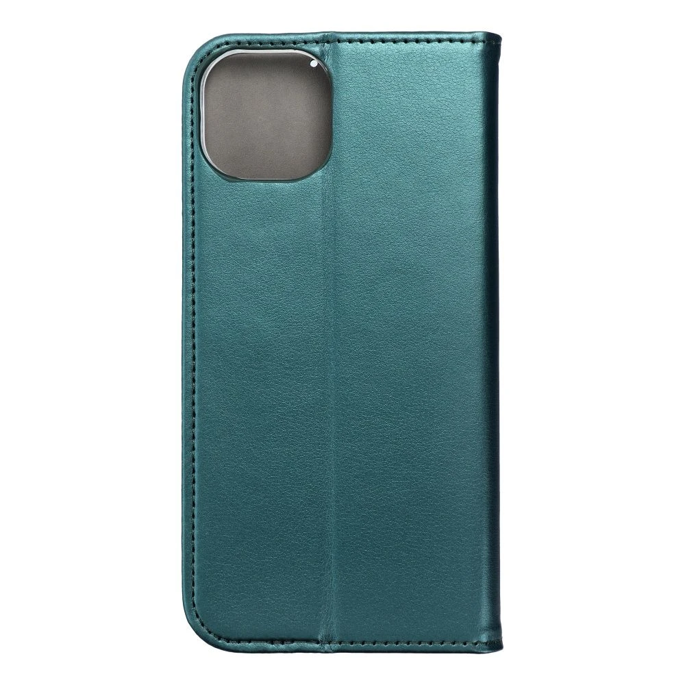 Flip case for iPhone 15 PLUS Smart Magneto dark green