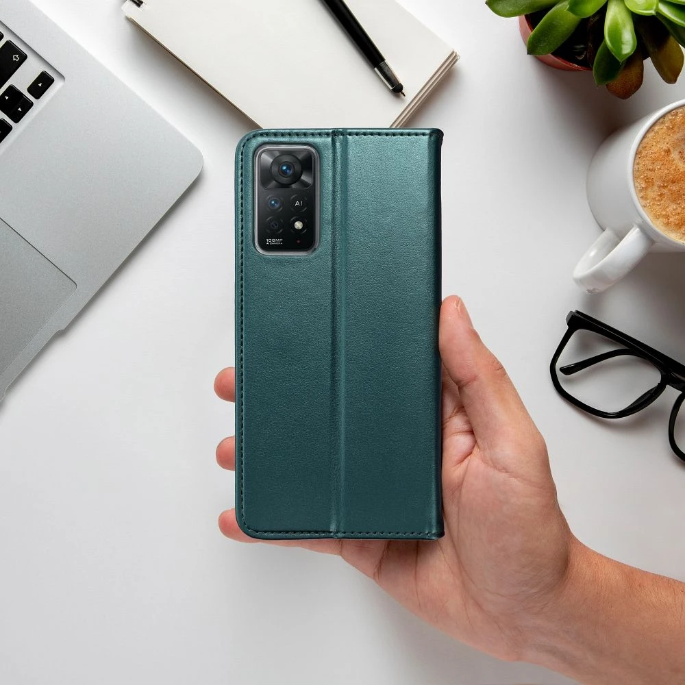 Flip case for Motorola G84 Smart Magneto dark green