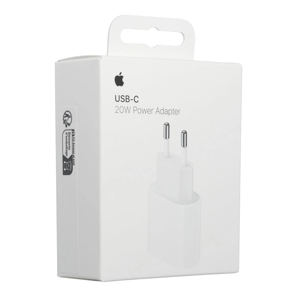 Original charger Apple MHJE3ZM/A A2347 with Type C socket 20W white blister