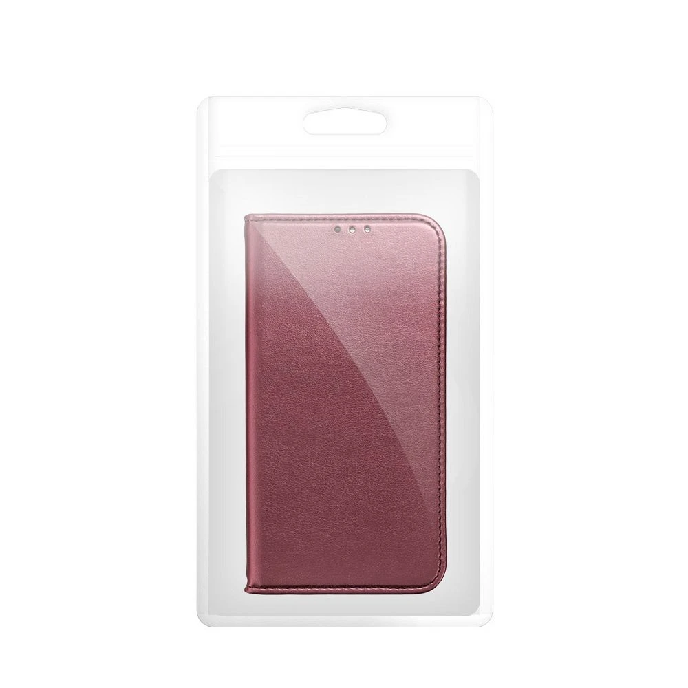 Flip case for Motorola G06 Smart Magneto burgundy