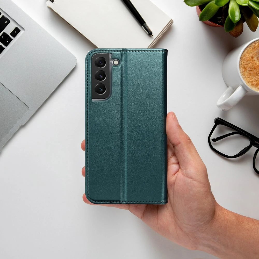 Flip case for Samsung A37 Smart Magneto dark green